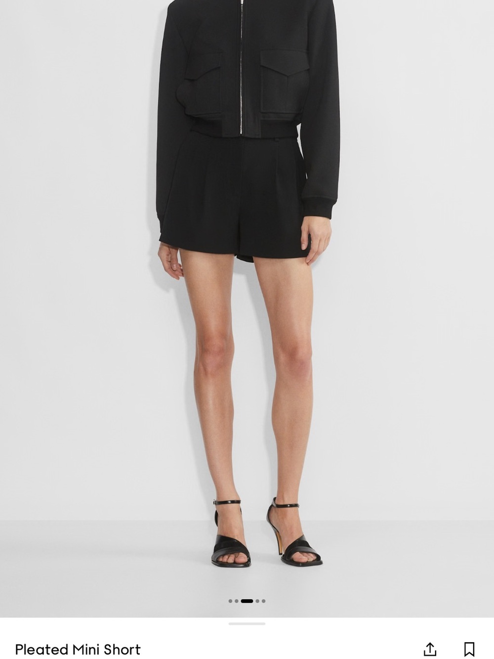 Babaton Pleated Shorts